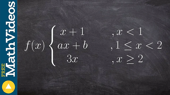 Find the values a and b that make the piecewise fu...