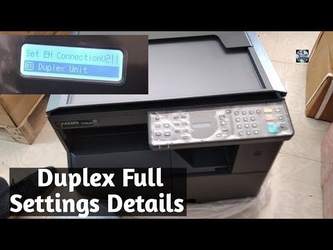 How do I turn on Duplex kyocera taskalfa 1800 | How do I turn on Duplex