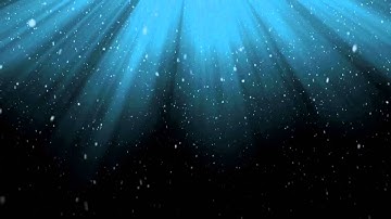 Blue Light Rays and Snow   HD Motion Graphics Background Loop