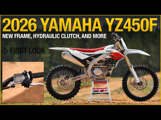 New Frame, Hydraulic Clutch, & More | 2026 Yamaha YZ450F - YouTube