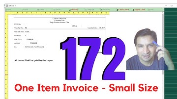 Tally Chapter 172 TDL for HALF Page Custom Invoice Scrap Invoice By Rajiv Mishra Computer Class