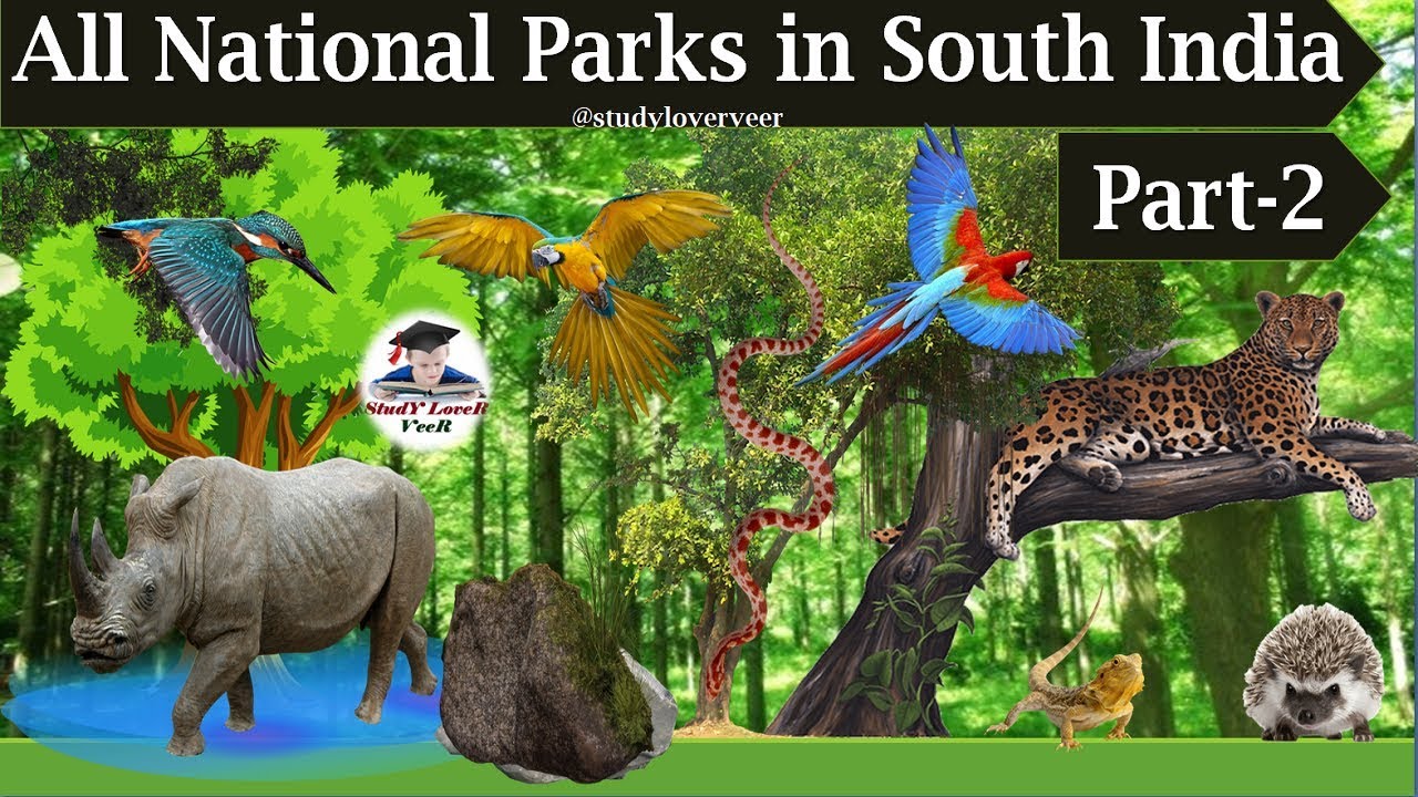 All National Parks in South India - Details Study  in Hindi Part - 2