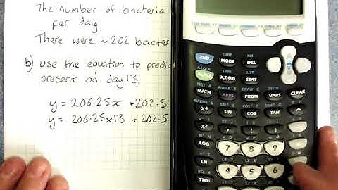 Using a least squares regression line to make predictions