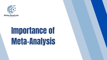 Importance of Meta-Analysis
