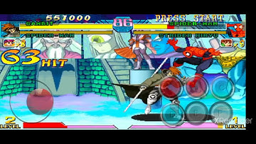 marvel vs capcom mobile/ Gambit 99 hit combo