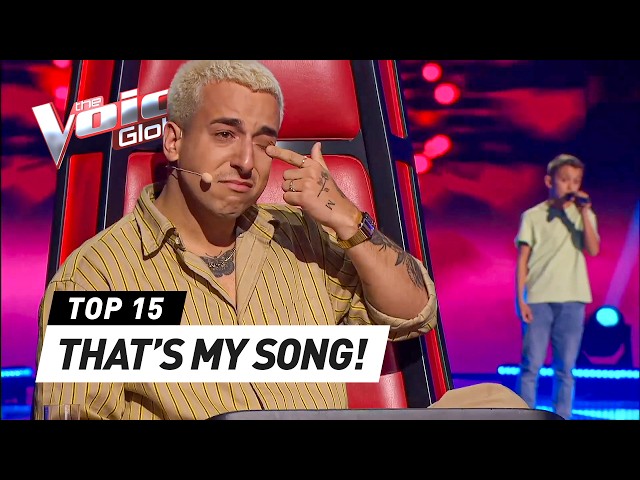 Coaches get SURPRISED by their OWN SONGS on The Voice Blind Auditions class=