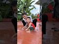 Thằng em 2 tuổi nghịch bẩn không chịu tắm và cái kết #challenge #funny #shortvideo