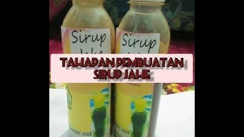 DIY Sirup Jahe Homemade!