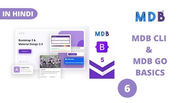 MDB CLI/GO Basics In Hindi | Bootstrap Material Design | MDB Basics Series