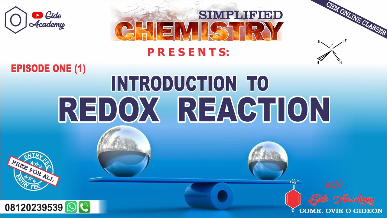 INTRODUCTION TO REDOX REACTION (OXIDATION AND REDUCTION HALF REACTION)