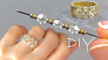 Easy Beaded Ring Tutorial: Beaded Jewelry Making | DIY Seed Bead Rings