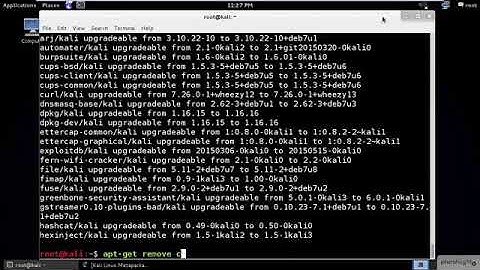 Kali Linux - vid 12 - Howto install and Remove Packages in Kali Linux - Linux academy