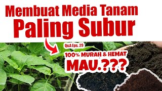 100% MURAH & HEMAT, MAU.??? MEMBUAT MEDIA TANAM PALING SUBUR | Persemaian & pH Tanah | Q&A Eps 29