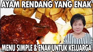 Cara membuat rendang ayam khas padang yang enak untuk menu sahur dan buka puasa pertama. 