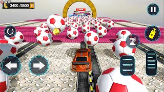 Crazy Car Stunt Pins Strike Offline Games 2020 - Impossible Amazing Car Driver - Android GamePlay #3 screenshot 4
