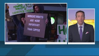Starbucks workers strike at nearly 100 stores