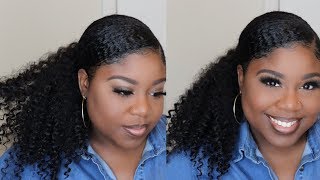 A MUST SEE!!! | NATURAL BRAIDLESS CROCHET PONYTAIL