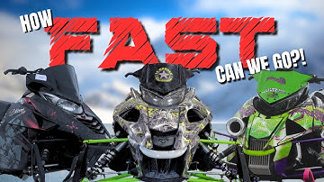 Top Speed Test! 🔥 Snowmobile Radar Runs!