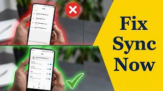 How To Fix Sync Error Problem On Android Phone #sync #androidtech #googleaccount