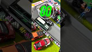 Epic 1:64 Diorama City Race! Hot Wheels 1964 Chevy Nova Wagon vs Custom 1966 GTO Wagon! 🏎️🔥