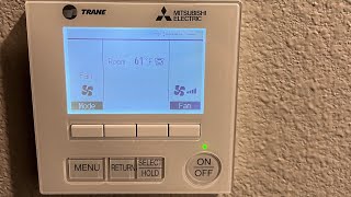Setting external static pressure Mitsubishi Electric Simple MA on the controller.