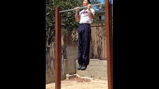 28 strict one second dead hang chin ups!!!