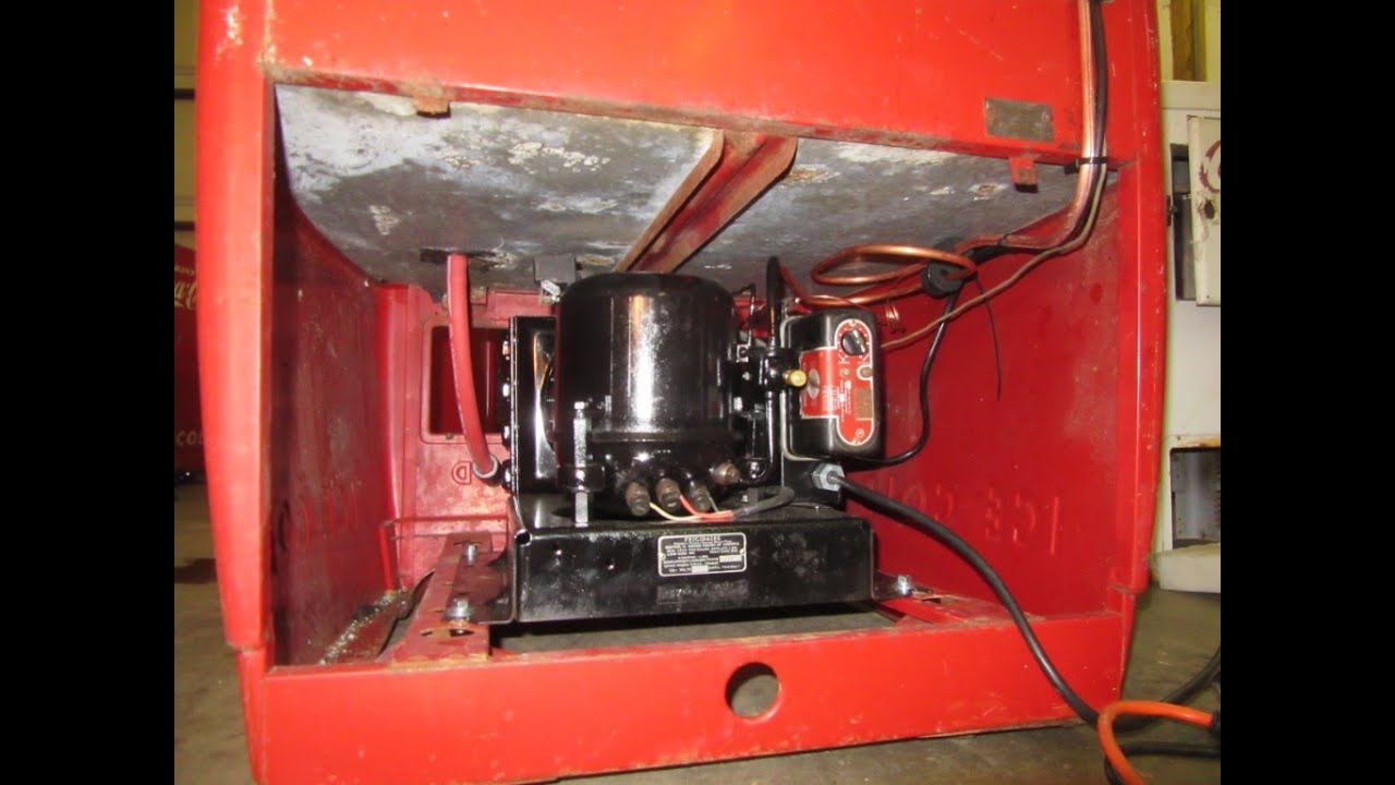 Cavalier Frigidaire Coca-Cola Cooler - 3 - Reassembled  and testing!