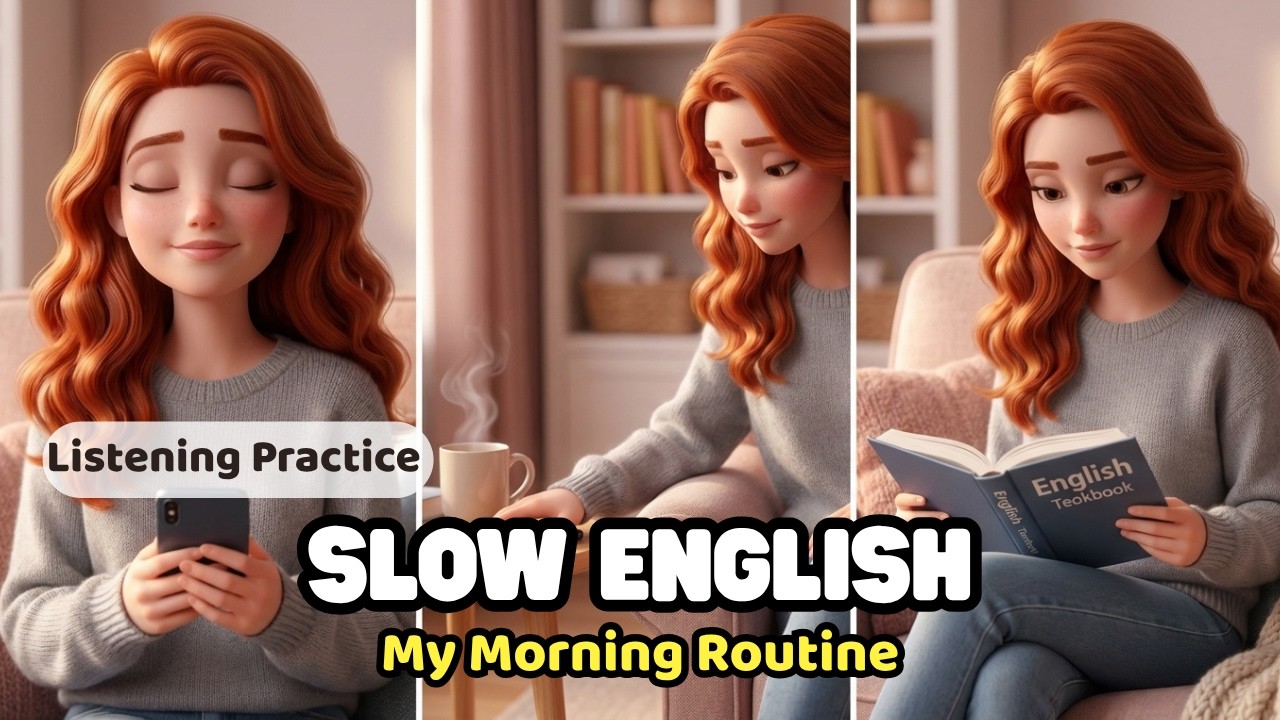 My Morning Routine | Slow English Listening Practice (A2 Level) - YouTube