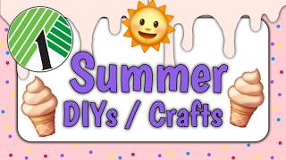 ✨NEW✨ Dollar Tree SUMMER DIYs / Crafts | Ice Cream DIY Decor | Affordable & Easy