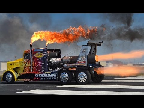 Видео: Реактивный грузовик ShockWave 36 000 л.с.