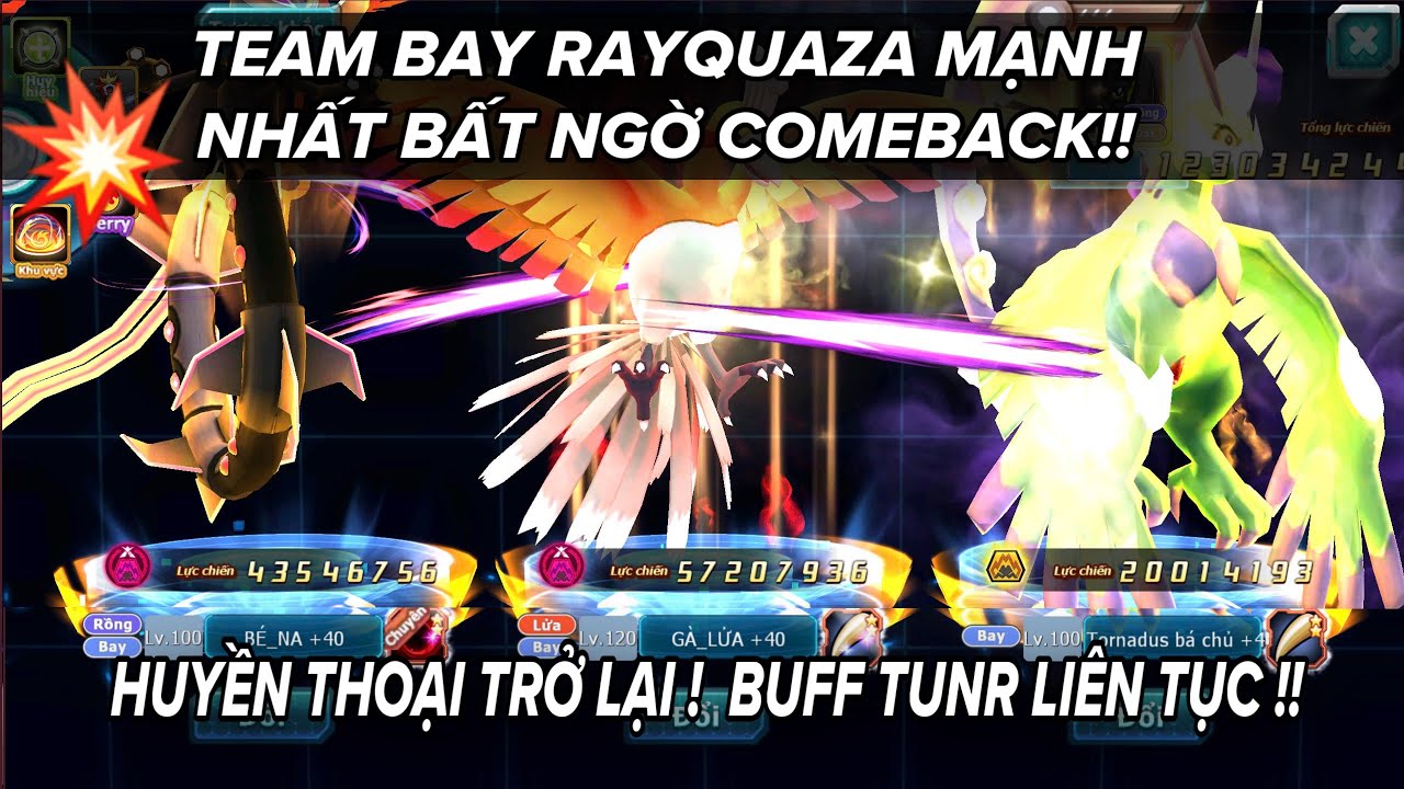 Poke Đại Chiến | REVIEW TEAM BAY RAYQUAZA HUYỀN THOẠI TRỞ LẠI !! COMEBACK
