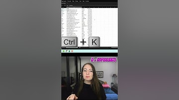 Ctrl + K // Excel Hot-Keys A-Z #shorts