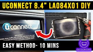 How to DIY replace delaminated Chrysler Jeep Dodge 8.4 Uconnect 4c LA084X01 LCD panel- Easy method
