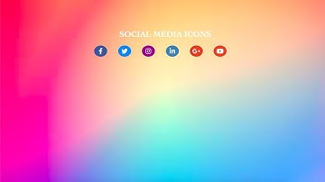 How to Create Social Media Icons | Only HTML and CSS