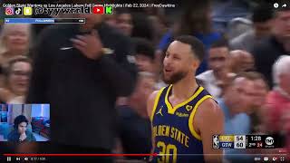 GSW GETTING HOT! GS Warriors vs LA Lakers Full Game Highlights | 2/22/24 | FreeDawkins REACTION!