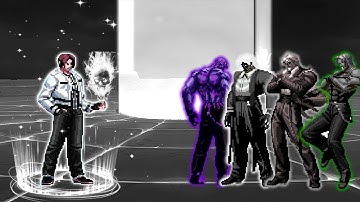 [KOF Mugen] Legend WF Kyo Vs Dark Rugal Team