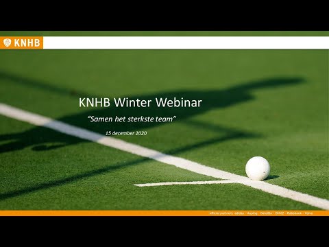 KNHB Winter Webinar 'Samen het sterkste team'