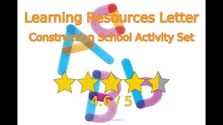 Let's review Learning Resources Letter Construction School Activity Set