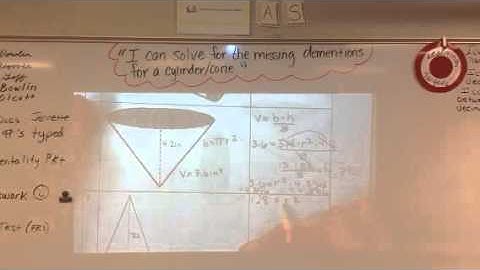 Finding Missing Dimensions of Cylinders/Cones
