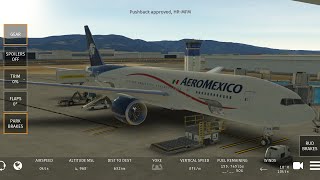 Infinite flight ✈️🛫|aeromexico| quick fight to Mexico City. with ATC