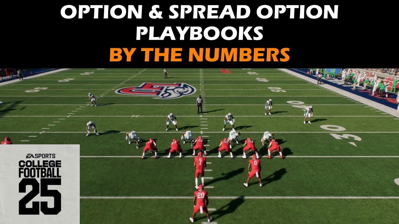 Option & Spread Option Playbooks by the Numbers | College Football 25