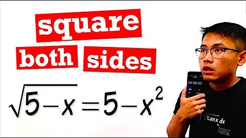 Quadratic equation in terms of 5