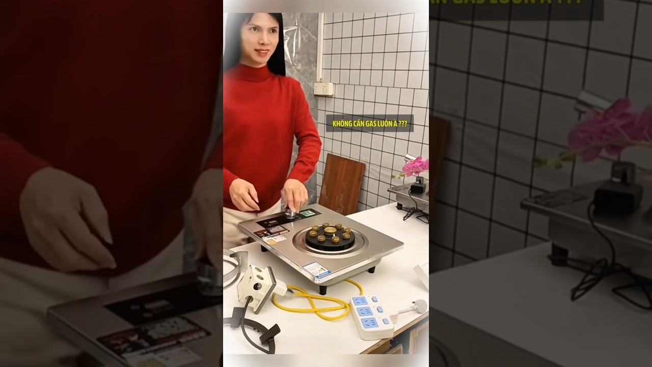 Bếp gas mà không cần gas luôn sao 