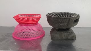 How to make a kitchen from a plastic basket is both easy and saves gas