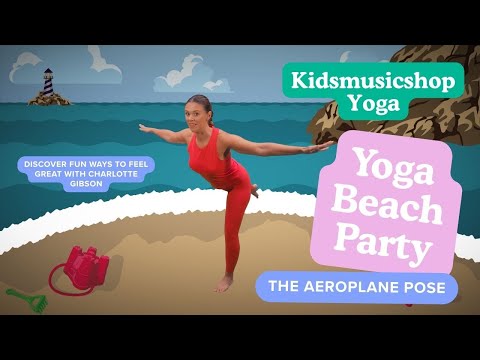 Beach Yoga Adventure: Take Flight with the Aeroplane Pose!