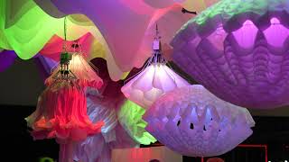 Shell-shaped pendant light Aquamorph Light