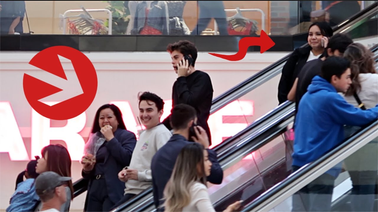 Awkward Phone Calls On The Escalator
