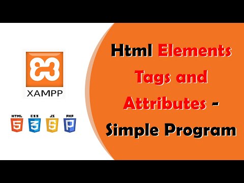 Html Elements, Tags and Attributes - Simple Program - 2021 - HTML Programs