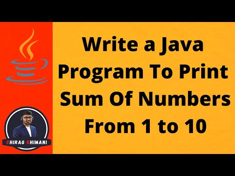 Video: Cum însumați numerele în Java?