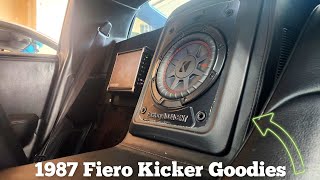 1987 Pontiac Fiero add-on sub(Kicker 6.75 in a custom box and Kicker 400.1) and usb charger:)